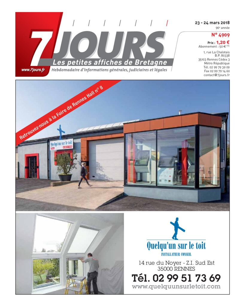 Couverture du journal du 24/03/2018