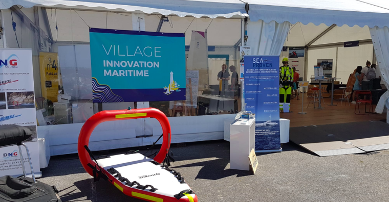 De nombreuses entreprises innovantes seront réunies au village Innovation maritime du 30 juin au 2 juillet 2023 à Lorient ©DR