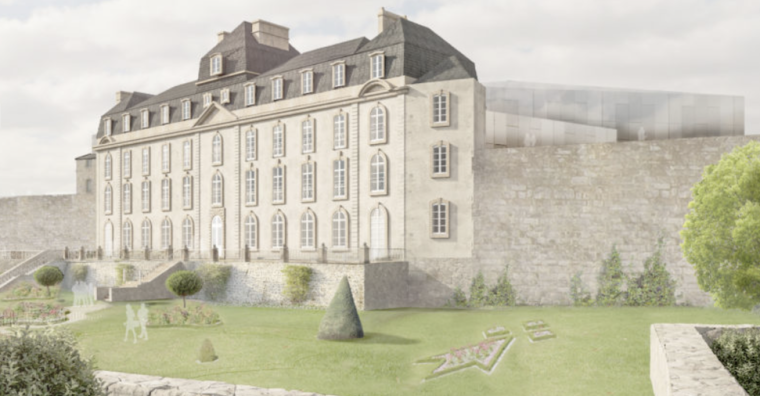 Le projet final avec le musée des Beaux-Arts intégré au château de l'Hermine ©Nieto Sobejano