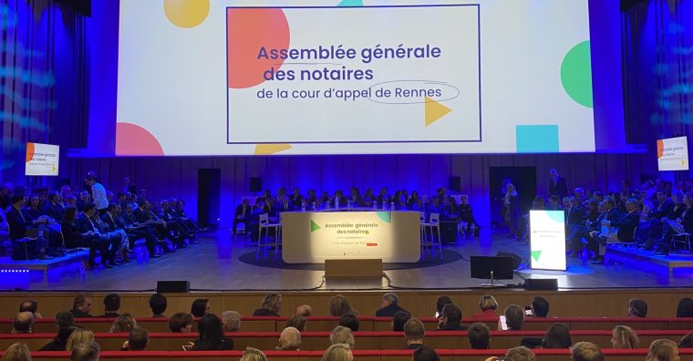 Les 1 360 notaires de la cour d’appel de Rennes avaient voté « pour » la transformation de leurs instances lors de leur assemblée générale de novembre 2022. ©DR