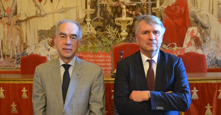 Frédéric Benet-Chambellan, procureur général, et Jean-Baptiste Parlos, premier président de la cour d'appel de Rennes ©SB_7J