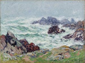 "Effets de vagues sur la côte bretonne", Henry Moret ©DR