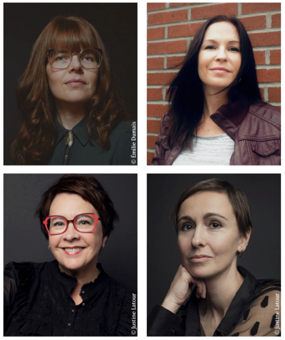 Mireille Gagné, Isabelle Picard,, Élise Turcotte, Catherine Leroux, ©Étonnants Voyageurs