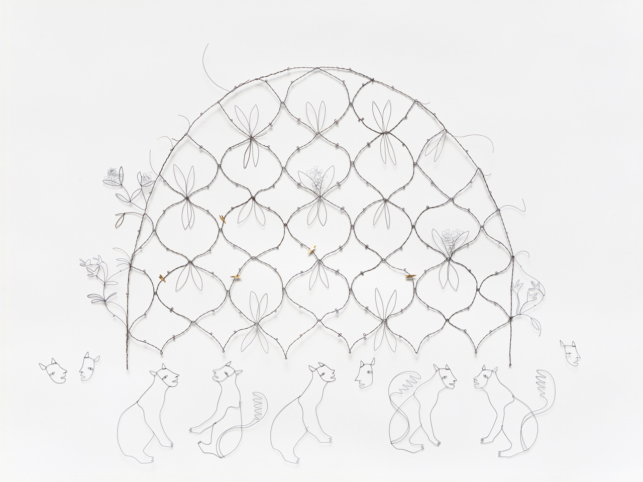 Dentelle au fuseaux, animaux affrontés - Armel Barraud