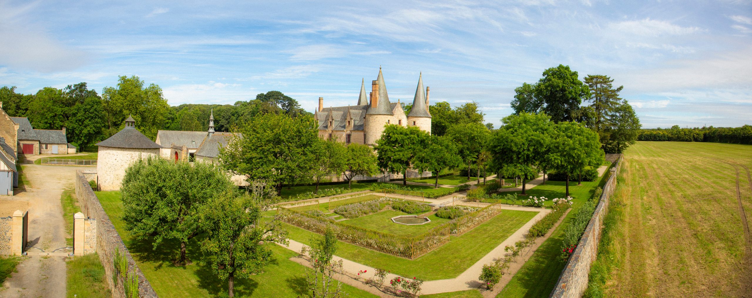 Vue panoramique du domaine du Bois Orcan