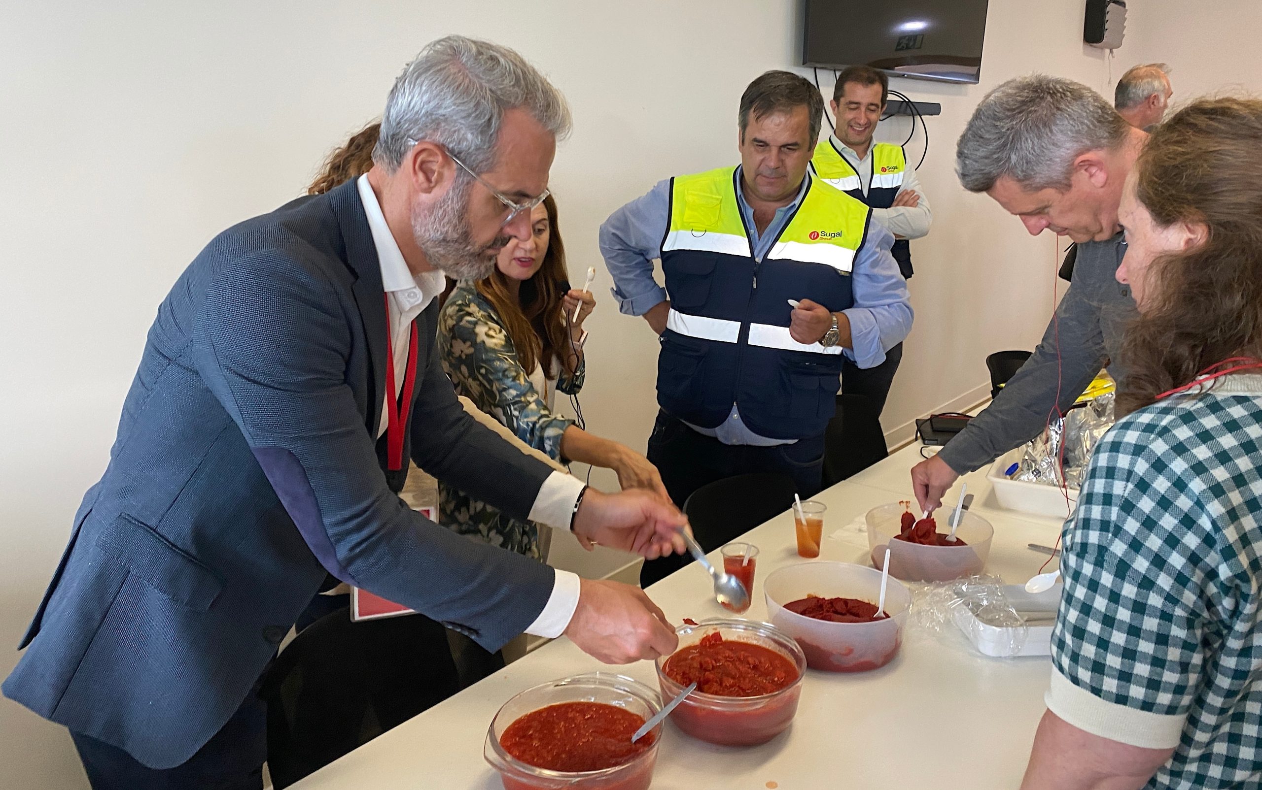 Dégustation chez l'entreprise Sugal