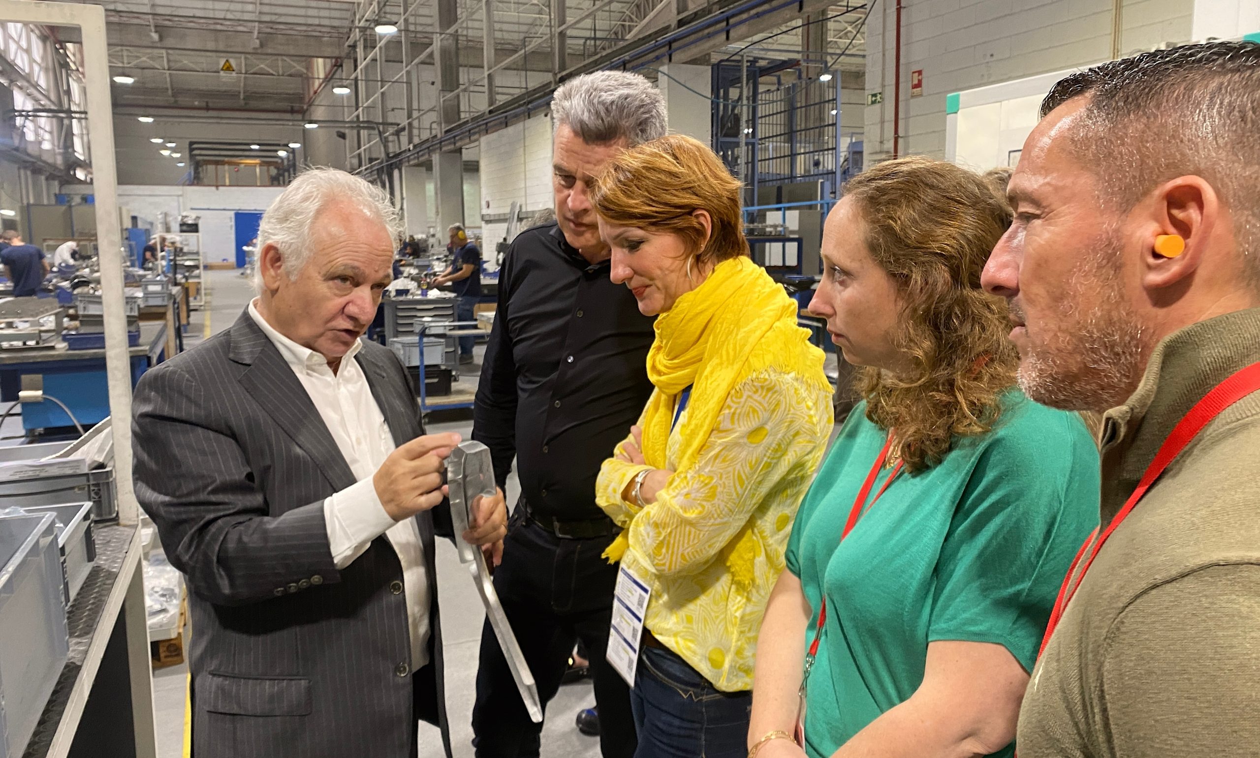 Visite de Lauak, par le directeur Armando Gomes