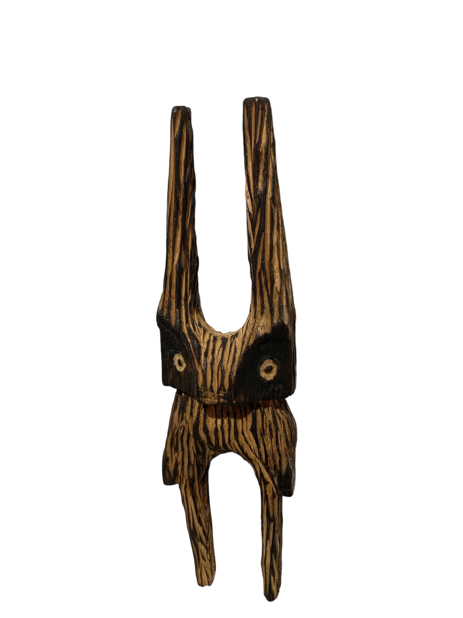 Pierre Brongniart : sculpture, bois brûlé sculpté et incisé