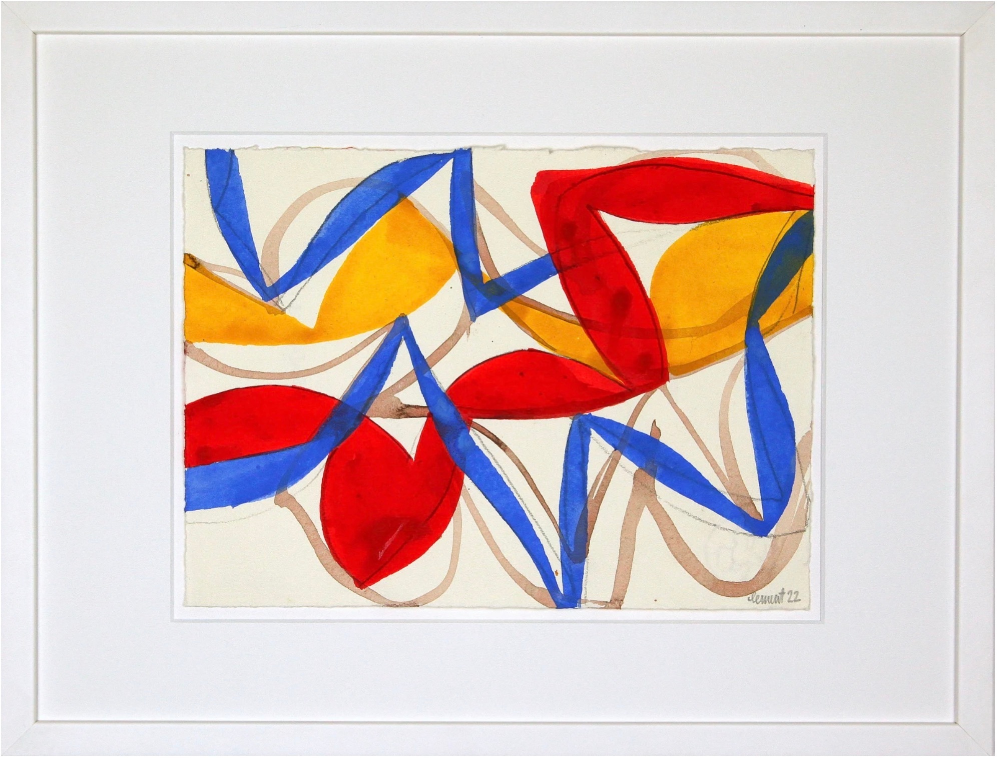 Alain Clément, Gouache sur papier CLE 247, 2022
