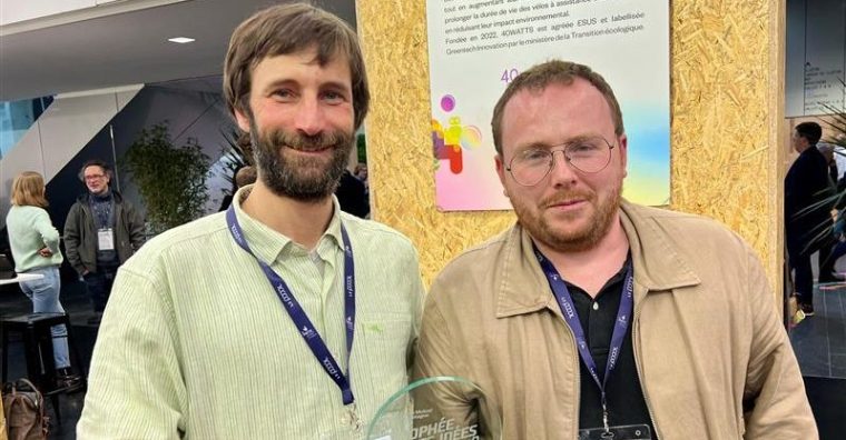 Antoine Loiselet et Yoann Le Sayec, cofondateurs de 40Watts