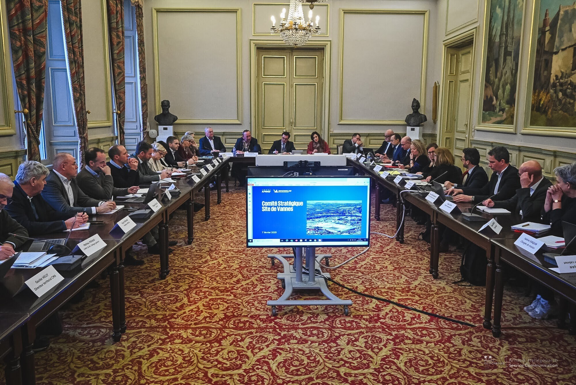 Le deuxième comité de stratégique sur la fermeture de l'usine Michelin a rassemblé, le 7 février 2025, les services de l’État, les représentants de la direction de Michelin, des élus ainsi que des acteurs économiques