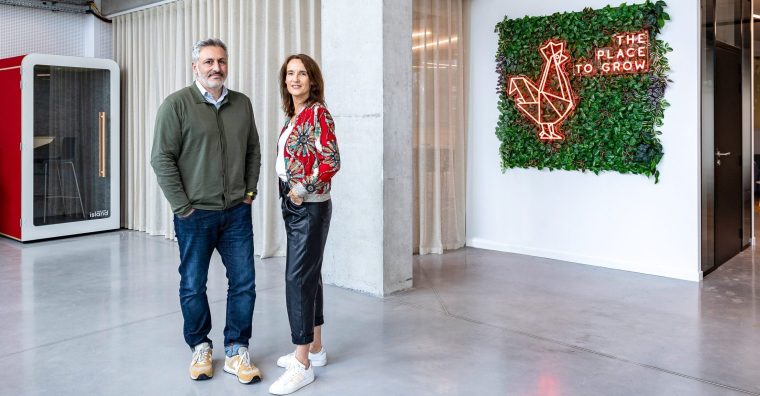 Daniel Gergès et Gaëlle Aubrée, directeur et présidente du Poool