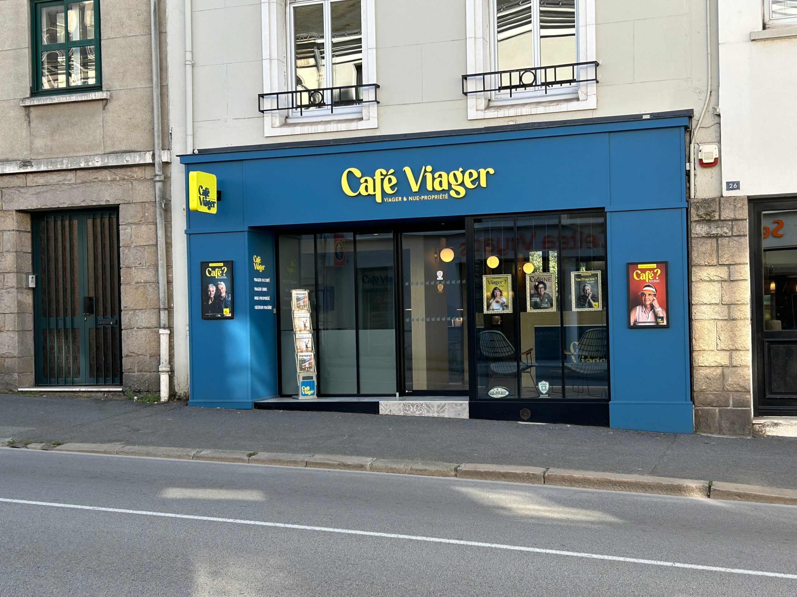 Rue Thiers à Vannes, le Café Viager a remplacé Viagimmo Vannes