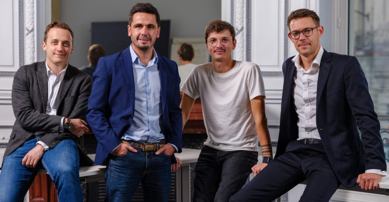 De gauche à droite : Martin Toussaint, Cyril De Sousa Cardoso, Remi Delhaye et Alexis Lewalle.
