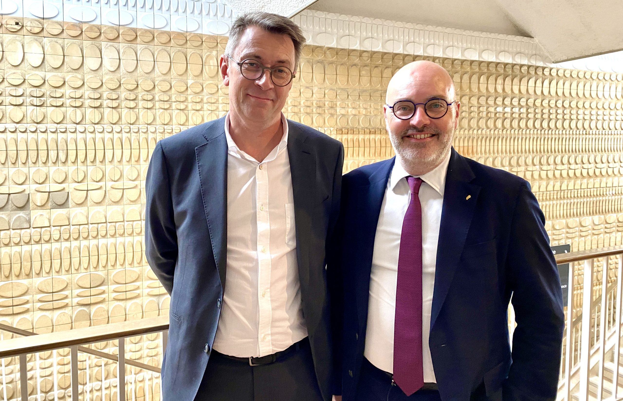 François Lambert, président du Croec et Damien Charrier, président du Cnoec. ©7Jours/Bruneau