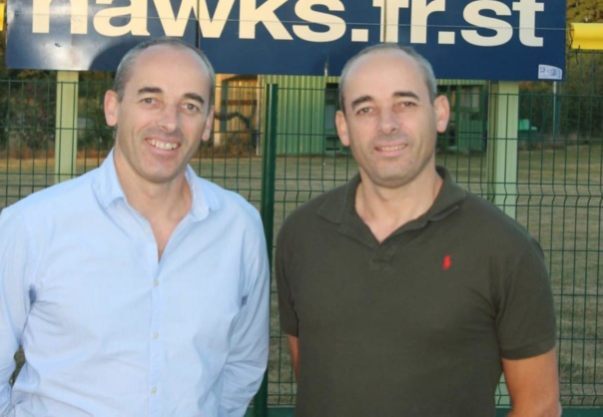 Yannick et Bruno Pasquer, respectivement vice-président et président du club ©DR