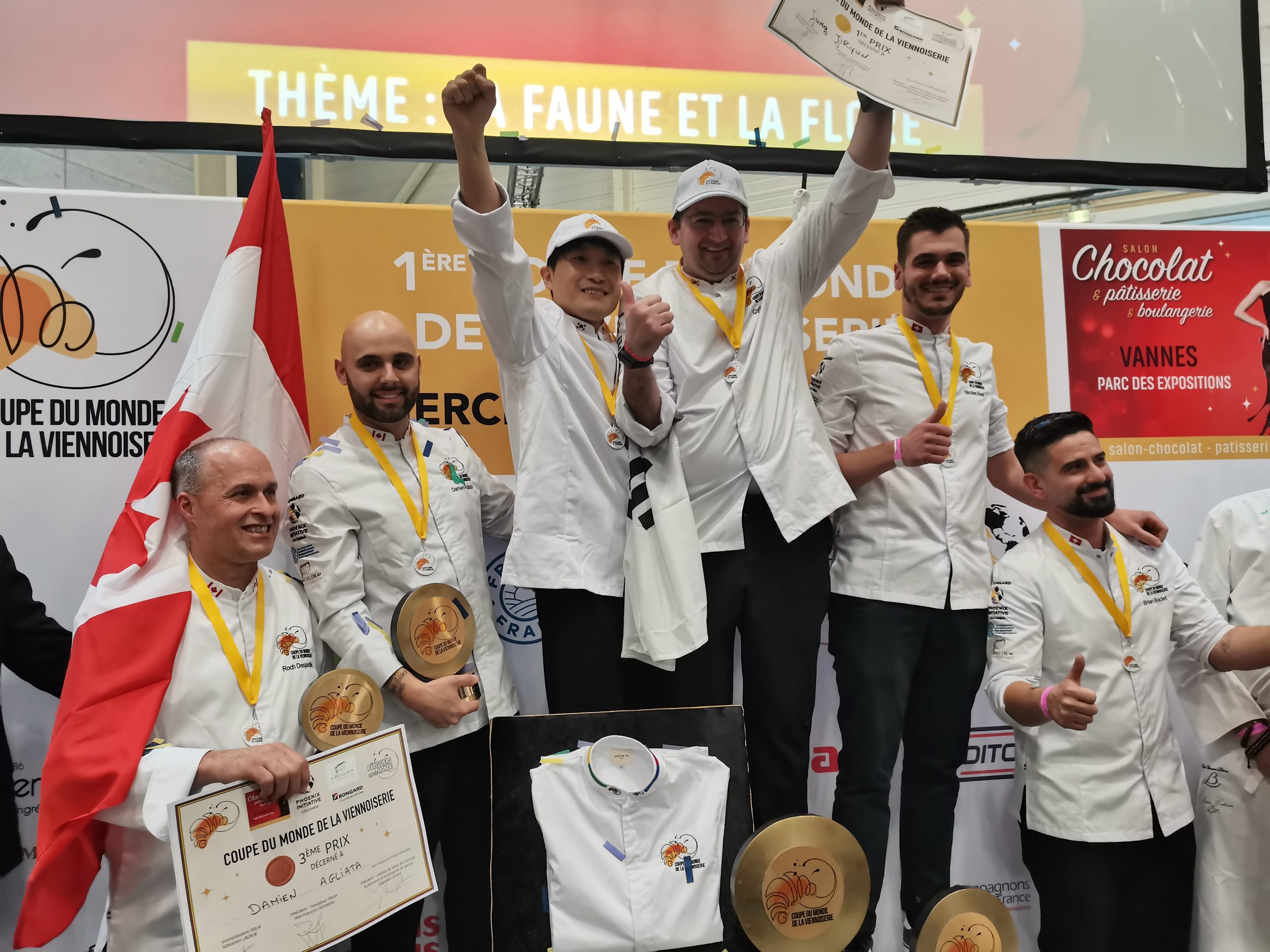 La première Coupe du monde de viennoiserie dans le cadre du 21e Salon du chocolat.