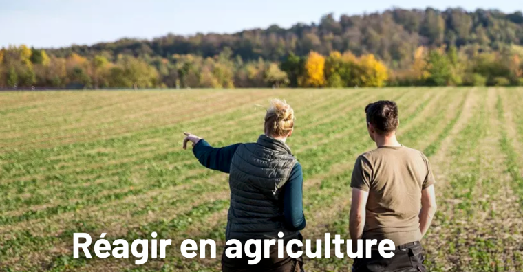 Réagir est un dispositif national qui vise à anticiper les  difficultés des exploitants agricoles
