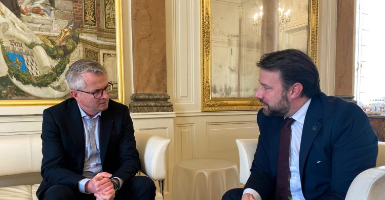 Illustration de l'article ENTRETIEN. Compétitivité de la Bretagne : le face-à-face entre Loïg Chesnais-Girard et Hervé Kermarrec