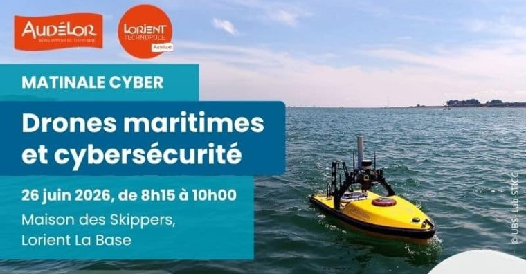 Illustration de l'article AGENDA. Drones maritimes et cybersécurité au cœur d&rsquo;une matinée le 26 juin 2026 à Lorient