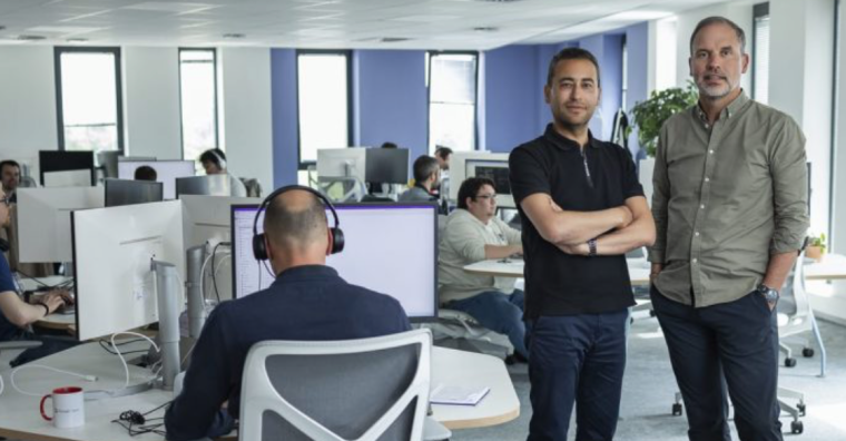 Noureddine Bekrar et Christophe Dandois, fondateurs de l'assurance en ligne Leocare.
