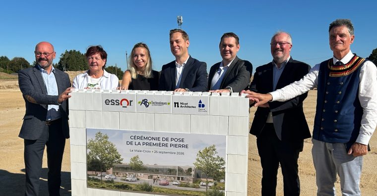 Illustration de l'article Dans le Morbihan, AB Technologies pose la première pierre de sa future usine